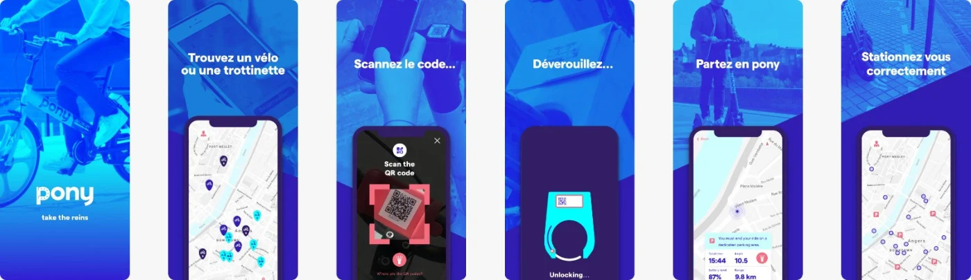 App mobile Pony vélo
