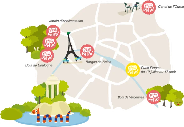 carte de paris pour enfant velib