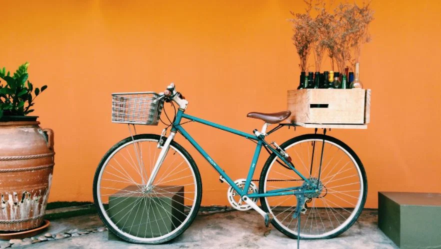 velo vintage bleu