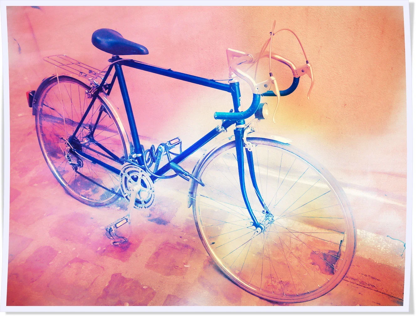 vélo de course raleigh bleu
