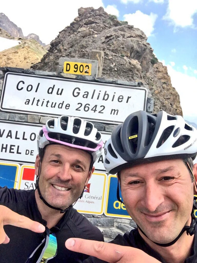 Nicolas Geay et Cédric Vasseur, coureur cyslite