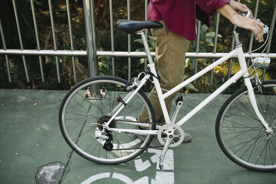 velo de ville d'occasion blanc