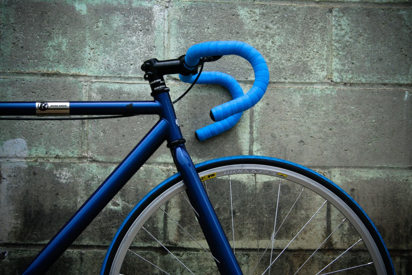 guidon fixi bleu