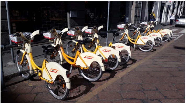 vélo en libre service italie