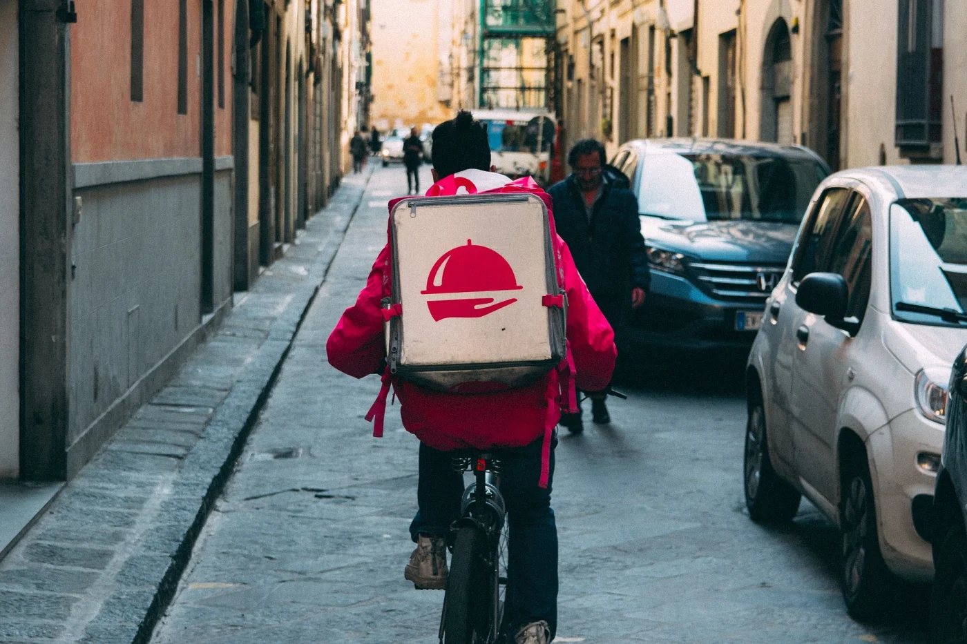 livreur à vélo 