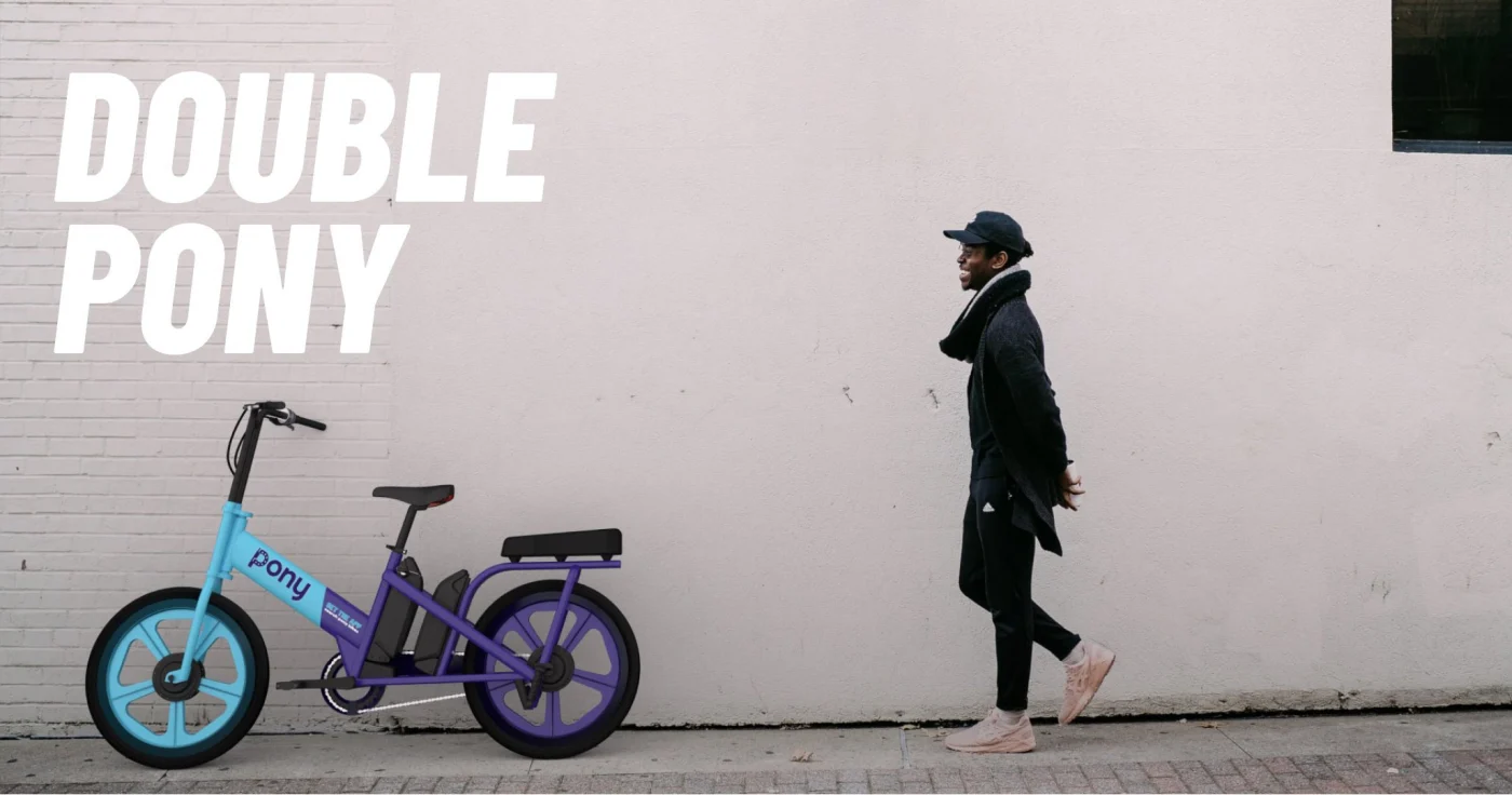 Pony bike biplace