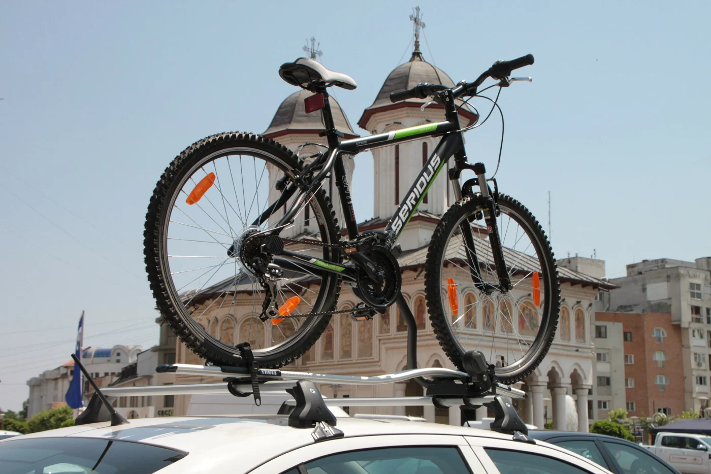 vélo sur le toit