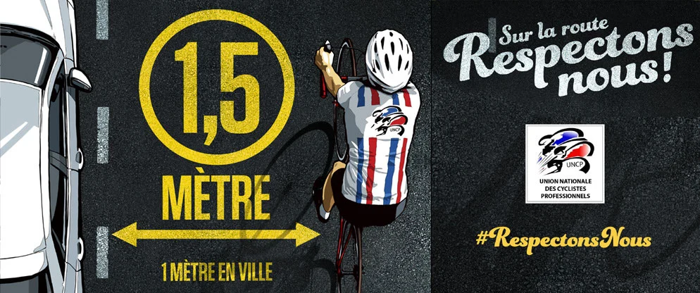 Affiche securité routière vélo