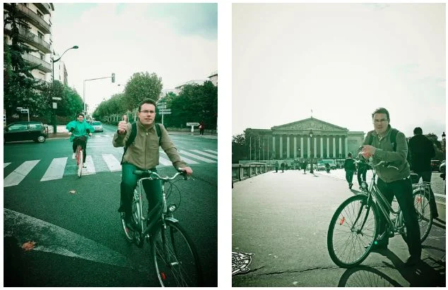 député à vélo