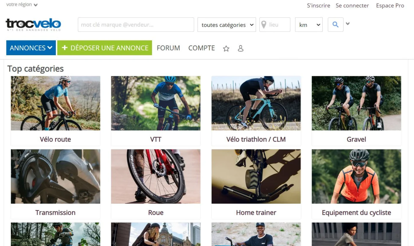 troc  vélo site accueil