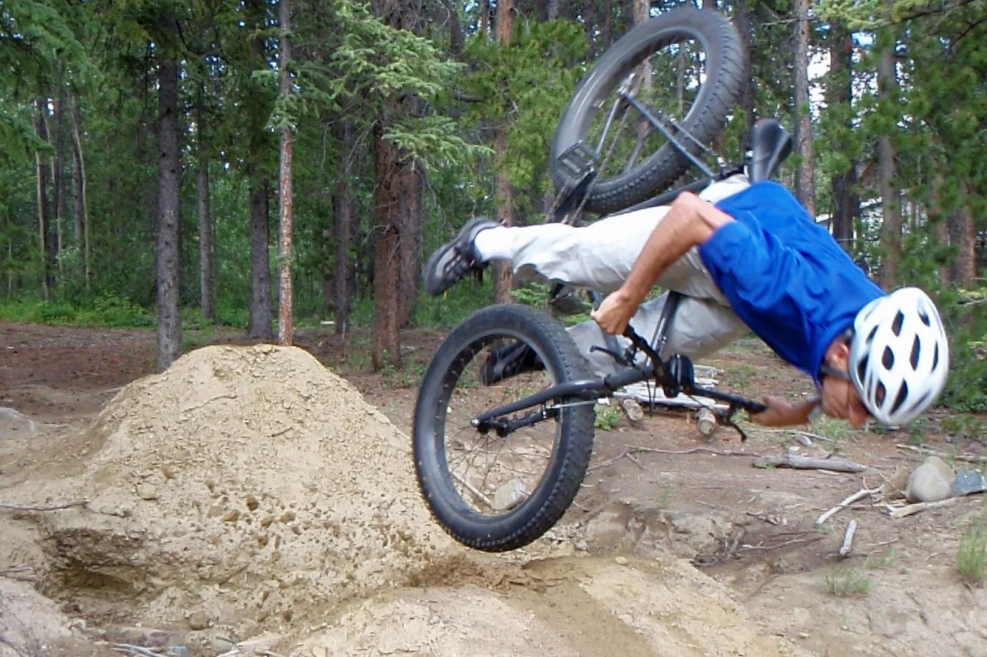 chute en fatbike
