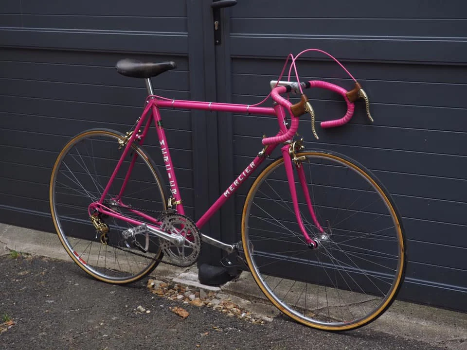 vélo mercier rose vintage